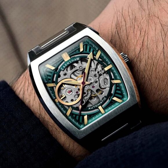 NWT Authentic Thomas Earnshaw Wellington Blue Dial Men's Watch - Picture 2 of 3